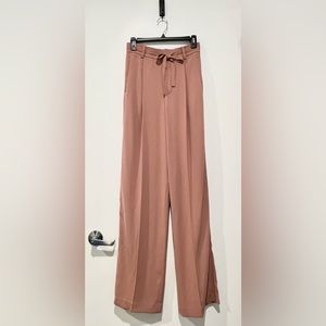 NWT Vince Vintage Rose, Pink High Rise Bow Stretch Waist Back Pants, Small/Med
